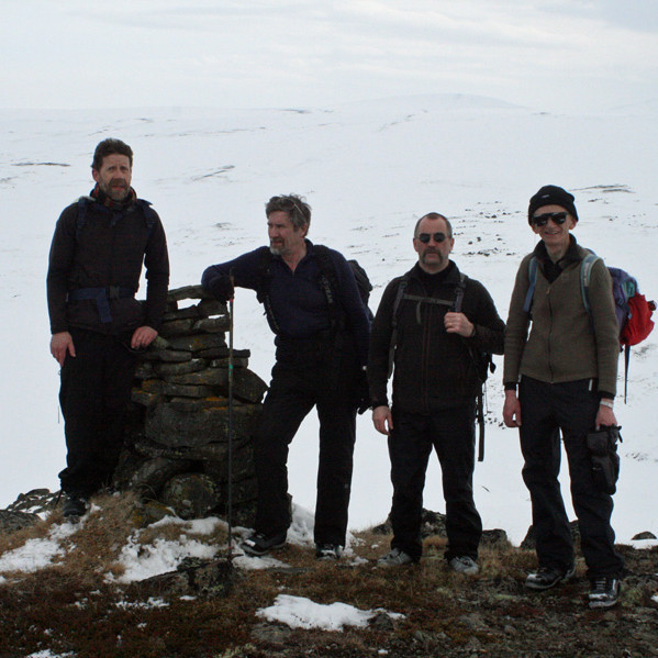 Í dumbungsveðri uppi á Kálfborginni