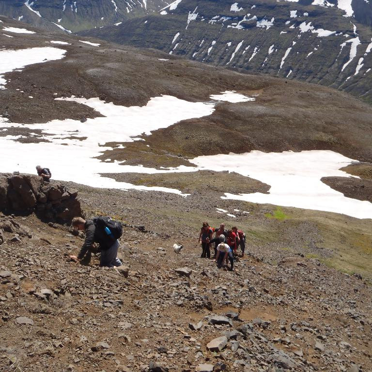 Brölt upp lausar skriður sem aldrei ætluðu að taka anda.