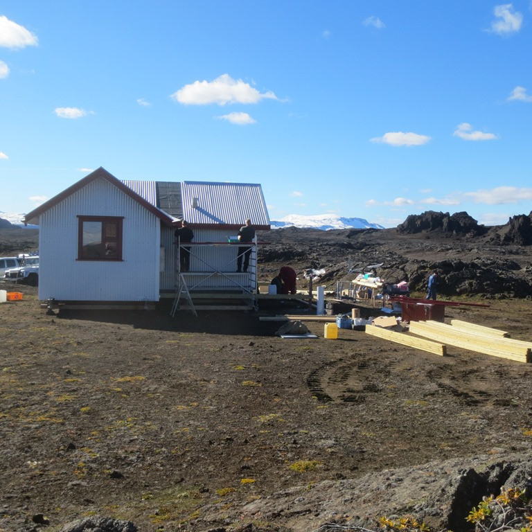 Veðrið alveg frábært alla helgina