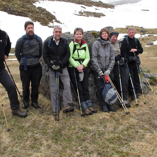 Steindór, Frímann, Árni, Þorgerður, Lára. Sigríður og Valgeir Anton.