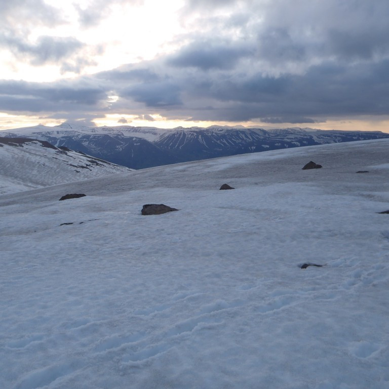Tröllaskaginn til norðus.