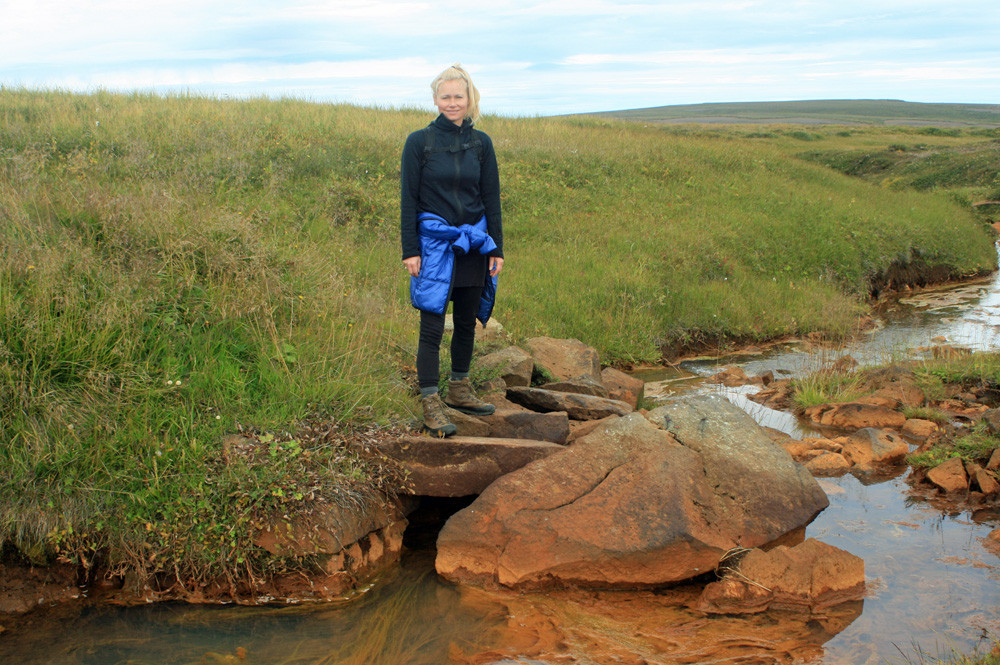 Óþveginslækur: gamalt ræsi á Gullveginum.