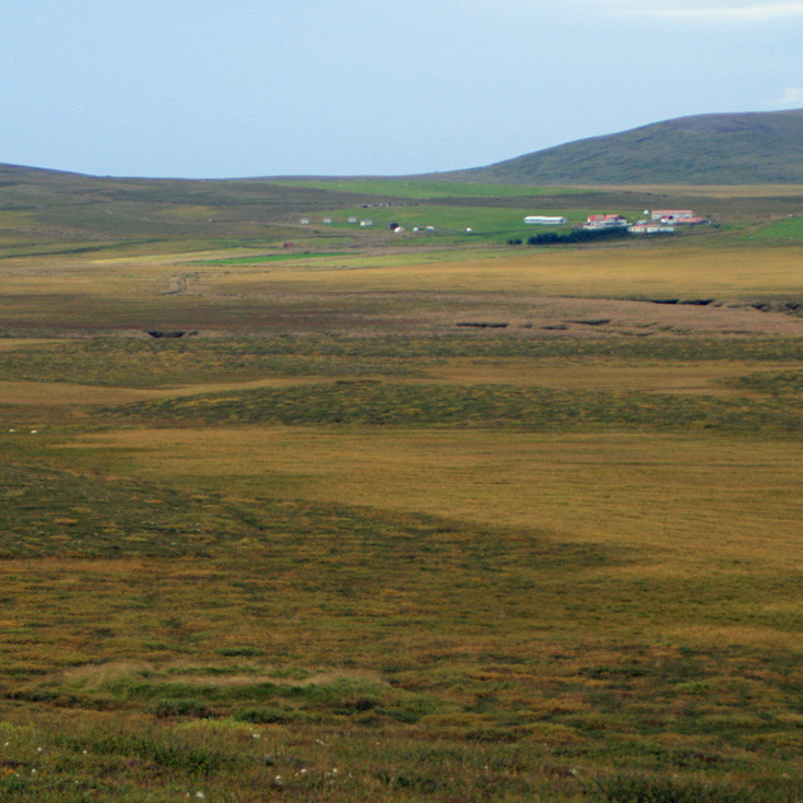 Á Gullveginum. Horft suður til Stangar á Mývatnsheiði.