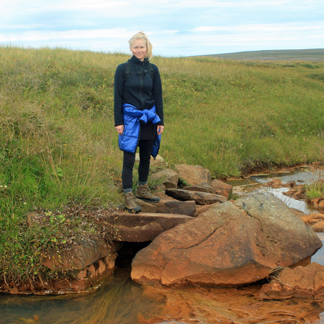 Óþveginslækur: gamalt ræsi á Gullveginum.