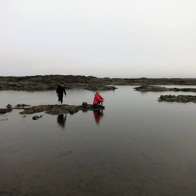 Fótabað eftir gönguna