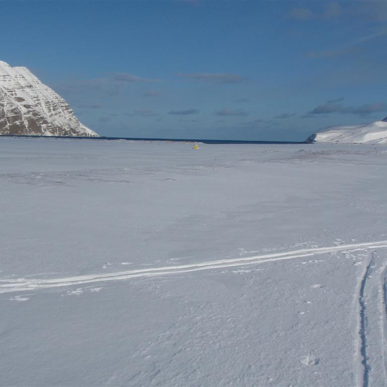 Horft til hafs, sér í Hestinn til vinstri