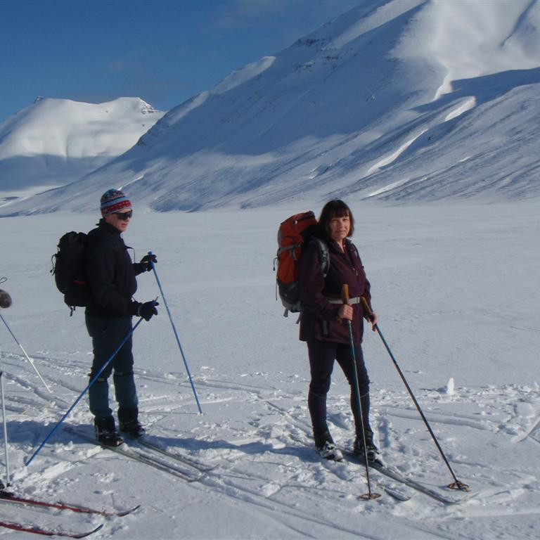 Víkurbyrða fjær, nær sér í Víkurhyrnu