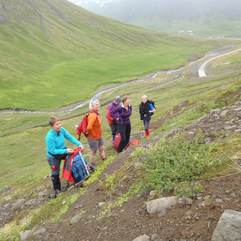 Séð út Skútudal. Gangnamunninn til Siglufjarðar.
