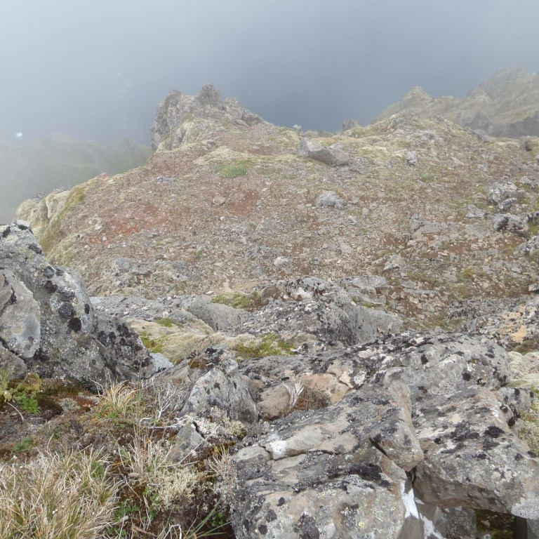 Kominn út á enda á Hestinum eftir 11 km göngu.