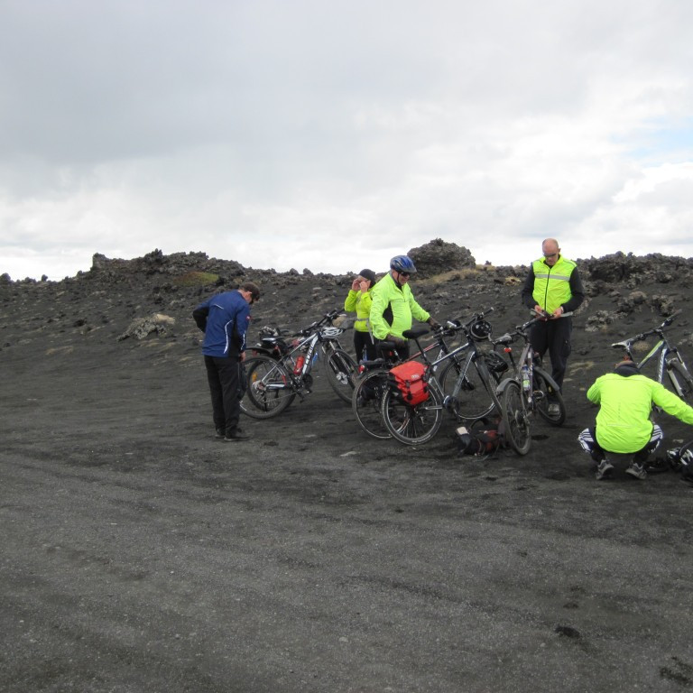 Verið að læsa hjólum