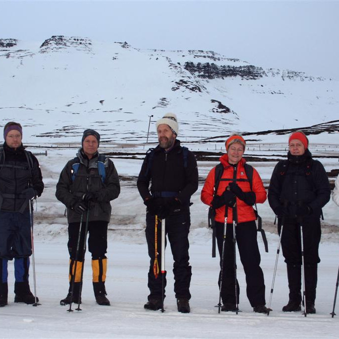 Lagt af stað frá Gönguhúsinu