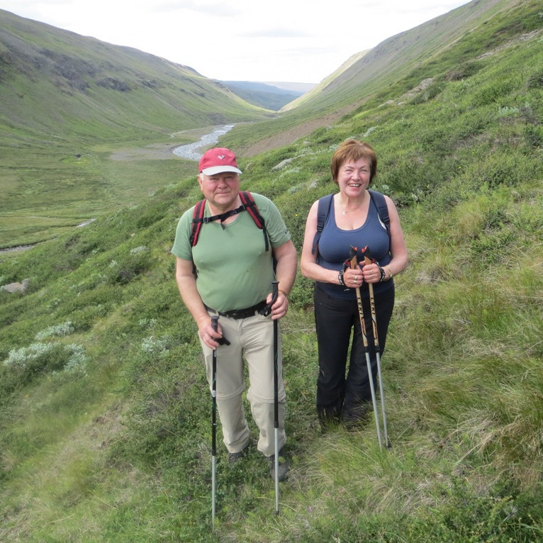 Guðmundur og Ragna frá Akranesi í Þorljótsstaðarununni
