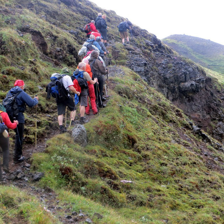 Gengið yfir Klifið