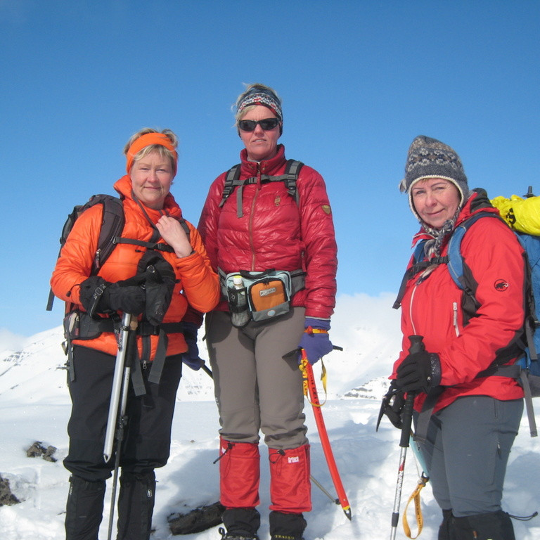 Lína, Giuðbjörg og Una í góðum gír