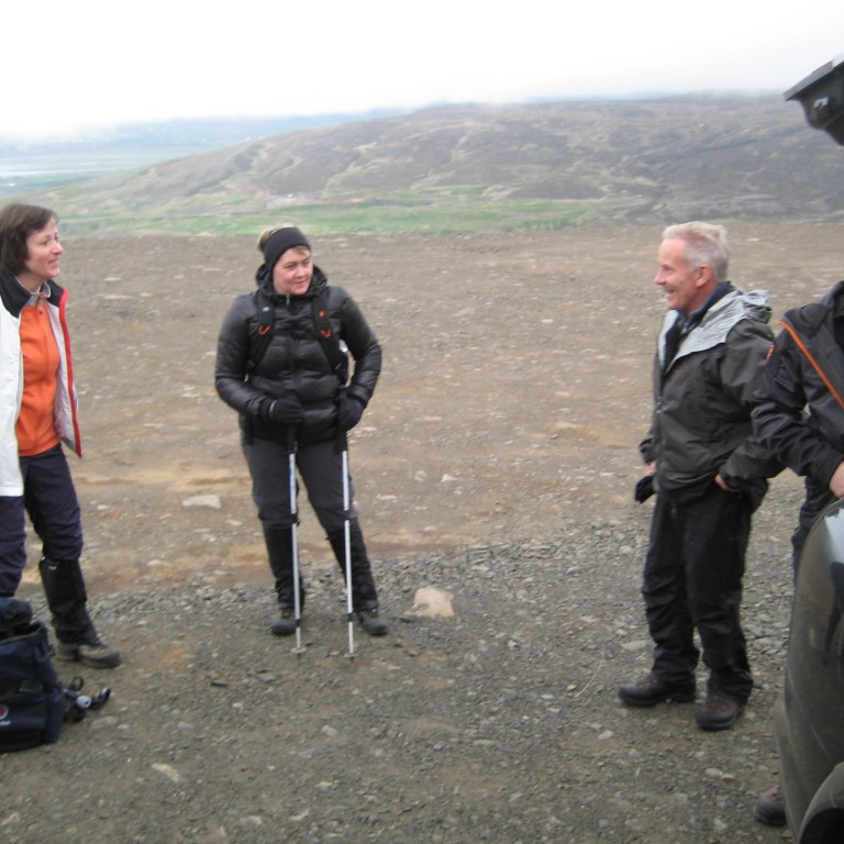 Upphaf ferðar, Annetta, Þórunn, Halldór og Einar.