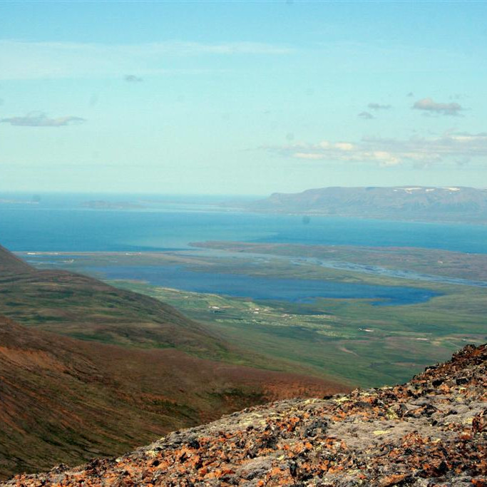Útsýn yfir Hegranes og til Sléttuhlíðar
