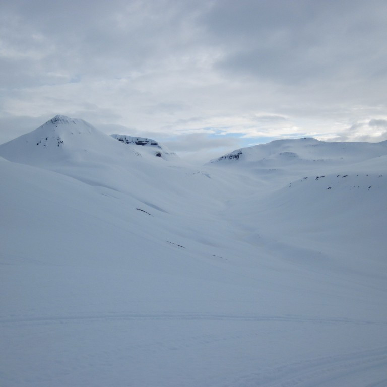 Inn Glerárdal allt hvítt