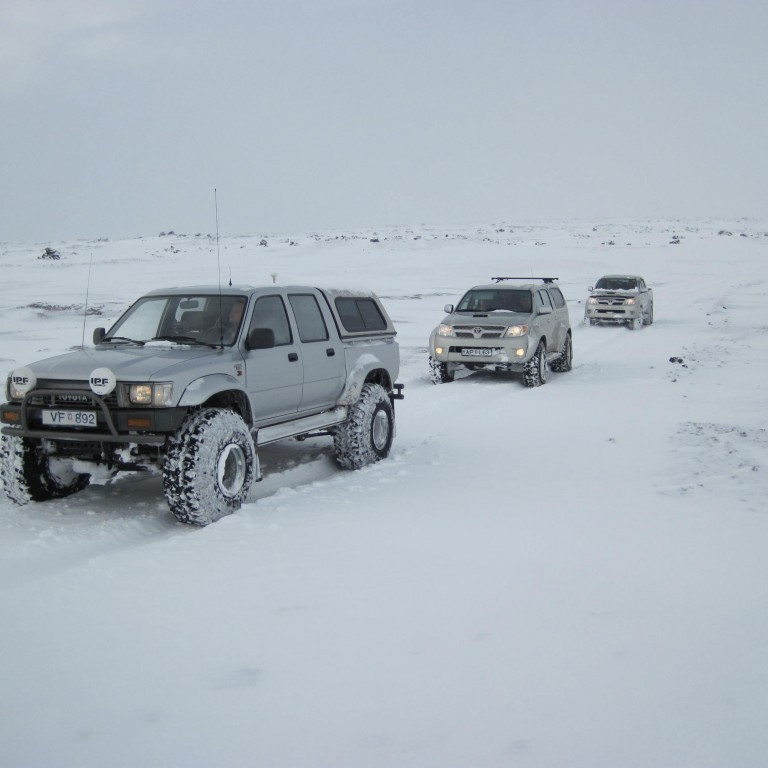 Þrír Hiluxar á ferð