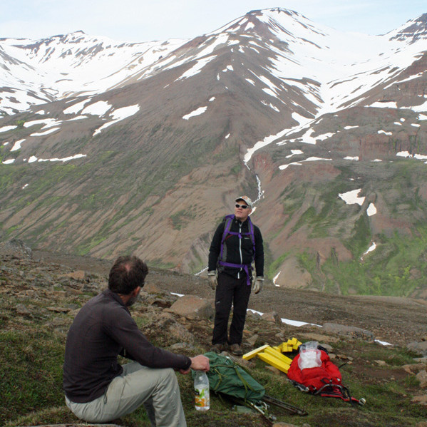 Stutt áning við Stóragil áður en lagt var í Súlurnar.