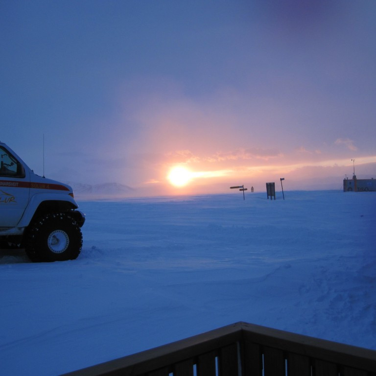 Sólarupprás að morgni