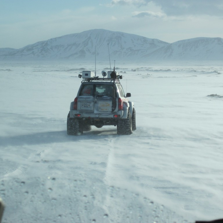 Lagt af stað heim heldur meiri vindur og renningur en færið betra og svo lægði þegar leið á daginn