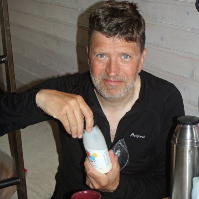 Bolli Þórsson situr að snæðingi í Dyngjufelli