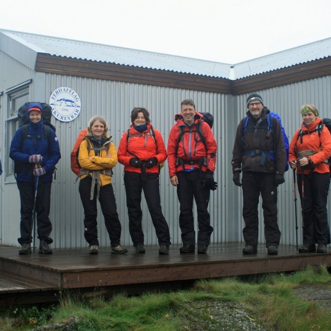 Lagt upp frá Botna norður um Suðurárbotna á leið í Svartárkot