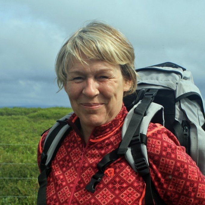 Hress þátttakandi í hópnum í Miklamó við Suðurá