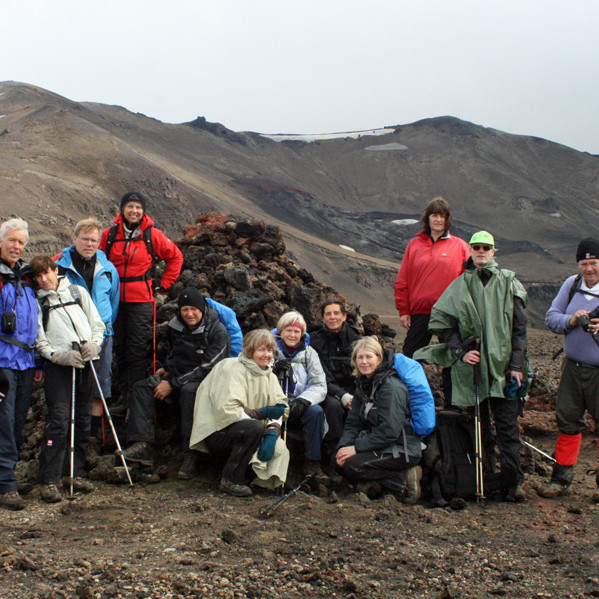 Hópur FFA við Knebelsvörðu í Öskju.