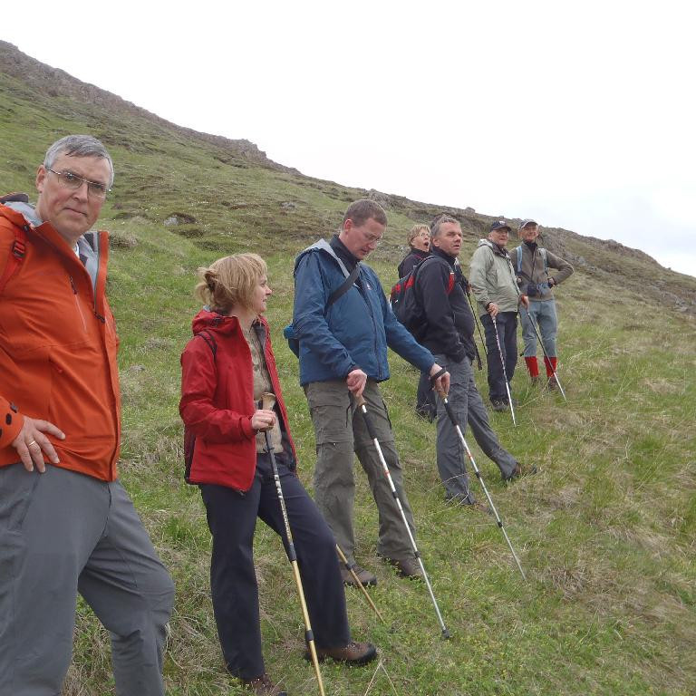 Upphaf ferðar var við Veigastaði