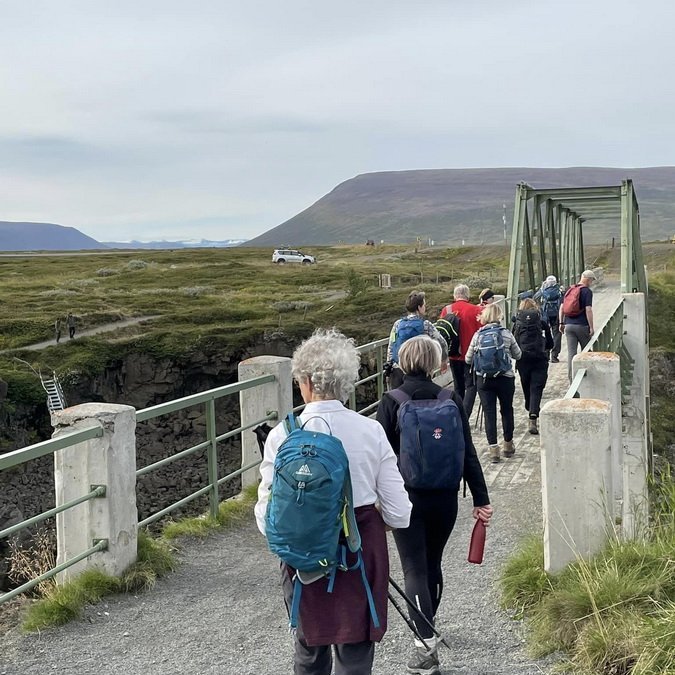 4. ferð: Gengið yfir gömlu brúna við Goðafoss