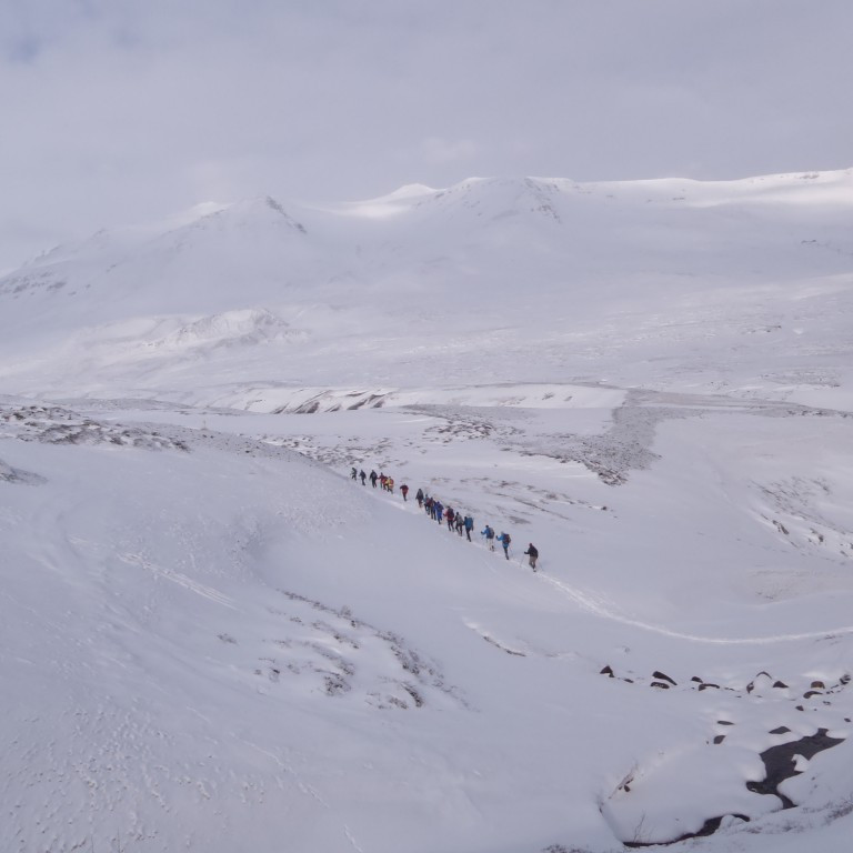Upphaf göng við Heimari Hlífá