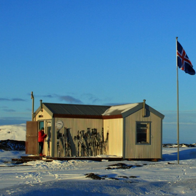 Botni við Suðurárbotna þorrablótskvöldið 17. feb. 2018.