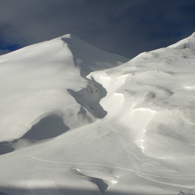 Á Glerárdal: Aurkeila Heimari-Lambár og Heimari-Lambárdalur.