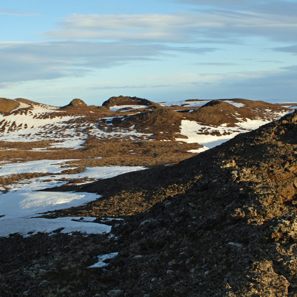 Gígaröð norður frá Stóru-Rauðku.