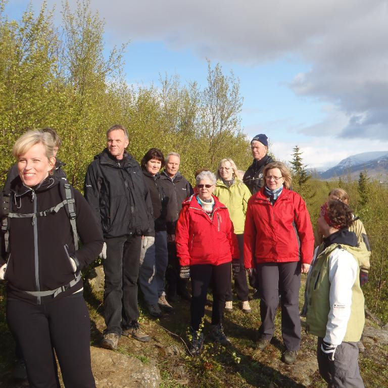 Allir nutu útsýnisins út á Eyjafjörðinn og til Akureyrar.