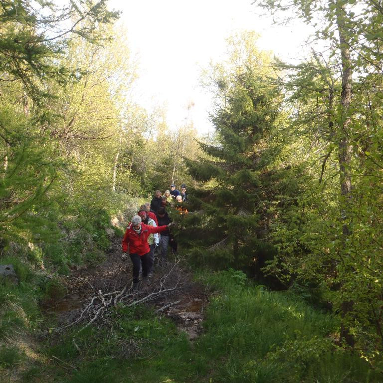 Nú er þetta fallegt útivistarsvæði sem er fulllítið notað.