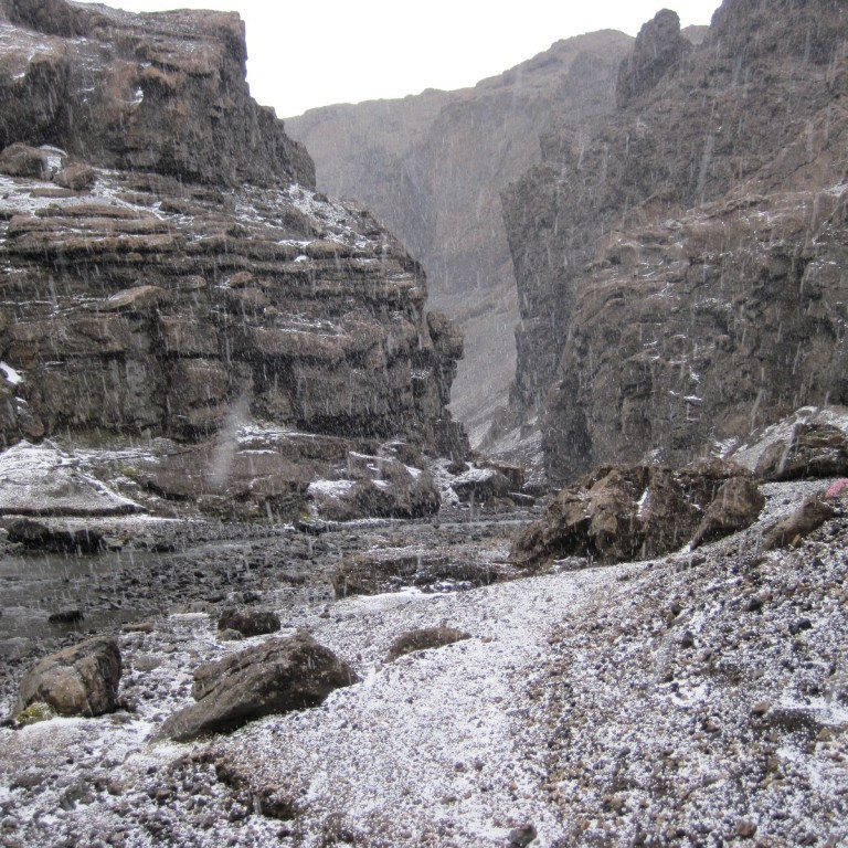 Og ekkert smáhaglél