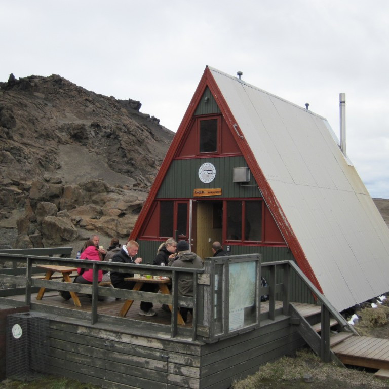 Ferðamenn mættir á svæðið