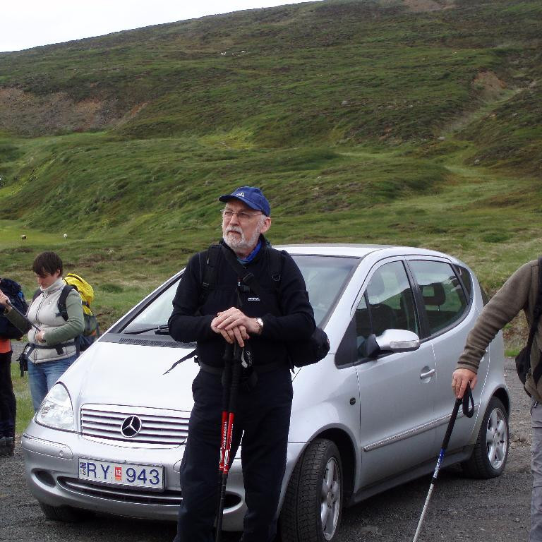 Fararstjórinn Roar Kvam og Kári Árna