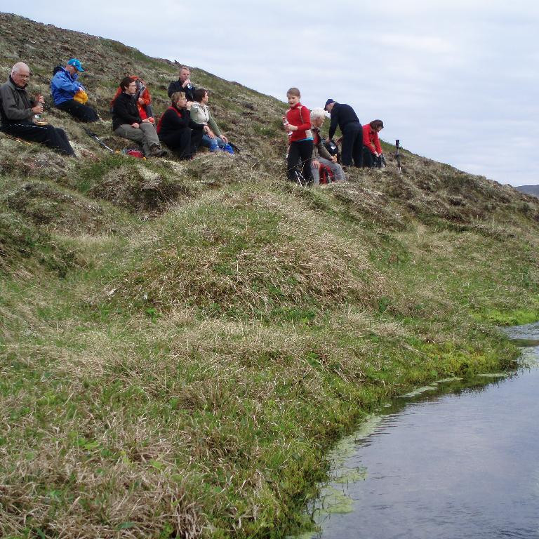 Kaffistopp við læk