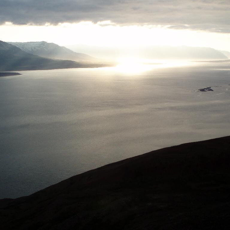 Horft út Eyjafjörð