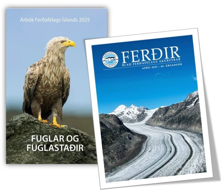 Árbók FÍ og tímaritið Ferðir 2025 komið í hús