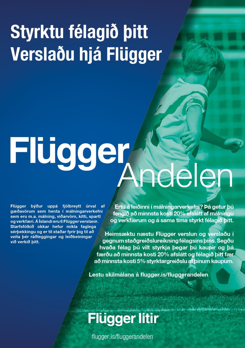 Nú getur þú styrkt FFA og fengið afslátt hjá Flügger í leiðinni